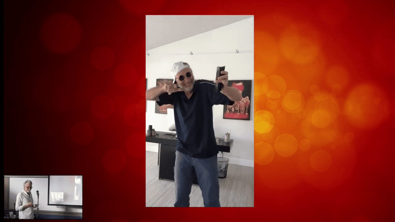 Ciro Marchetti dances during The Art of Visual Communication