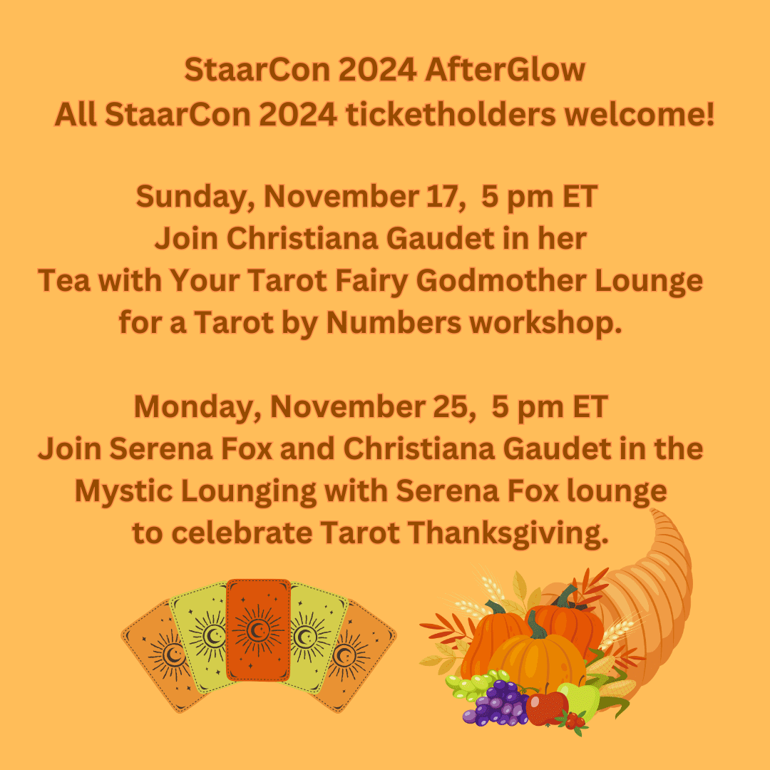 StaarCon 2024 AfterGlow lounge events for November.