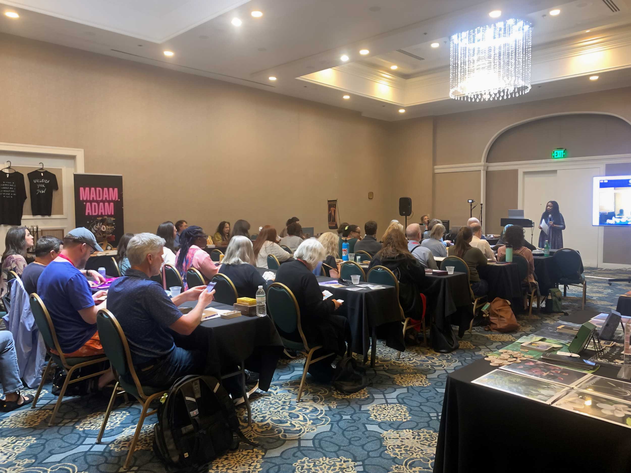 Sheilaa Hite speaking at StaarCon 2023.