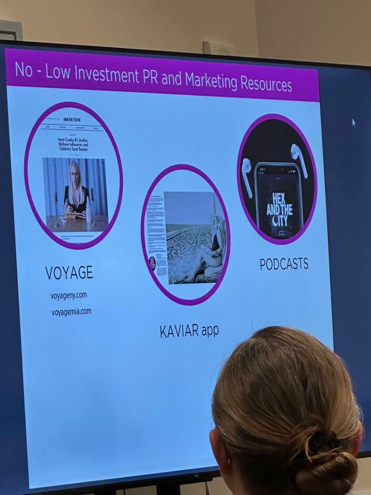 Cardsy B shares professional marketing advice at StaarCon.