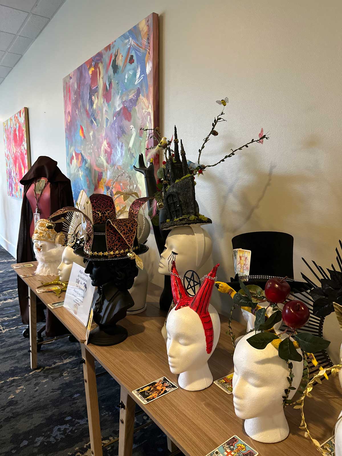 Headpieces created for the StaarCon 5 Living Major Arcana.