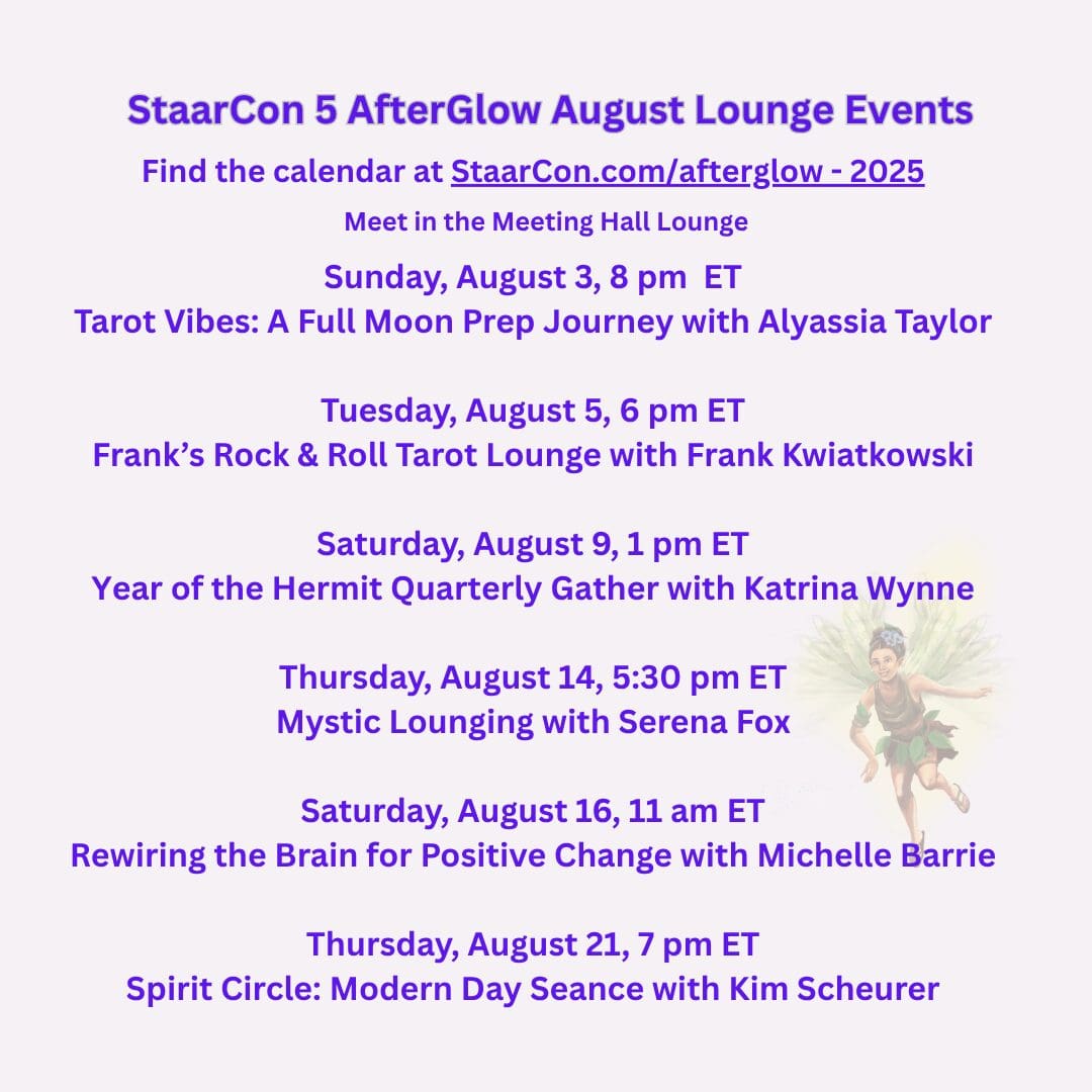 Lounge events 8/3 to 8/21.