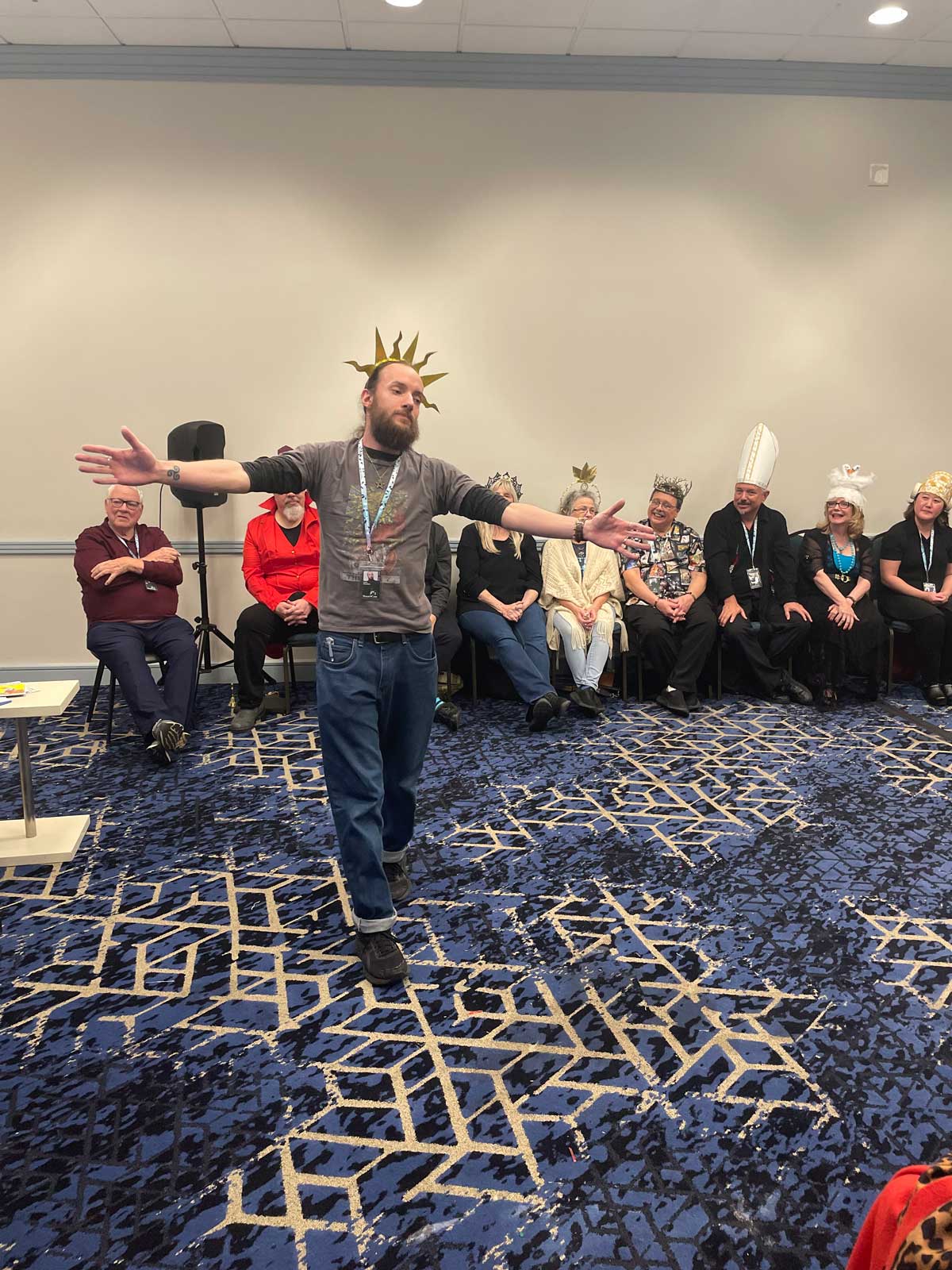 Aerik Arkadian as The Sun at Opening Ceremony for StaarCon 5.