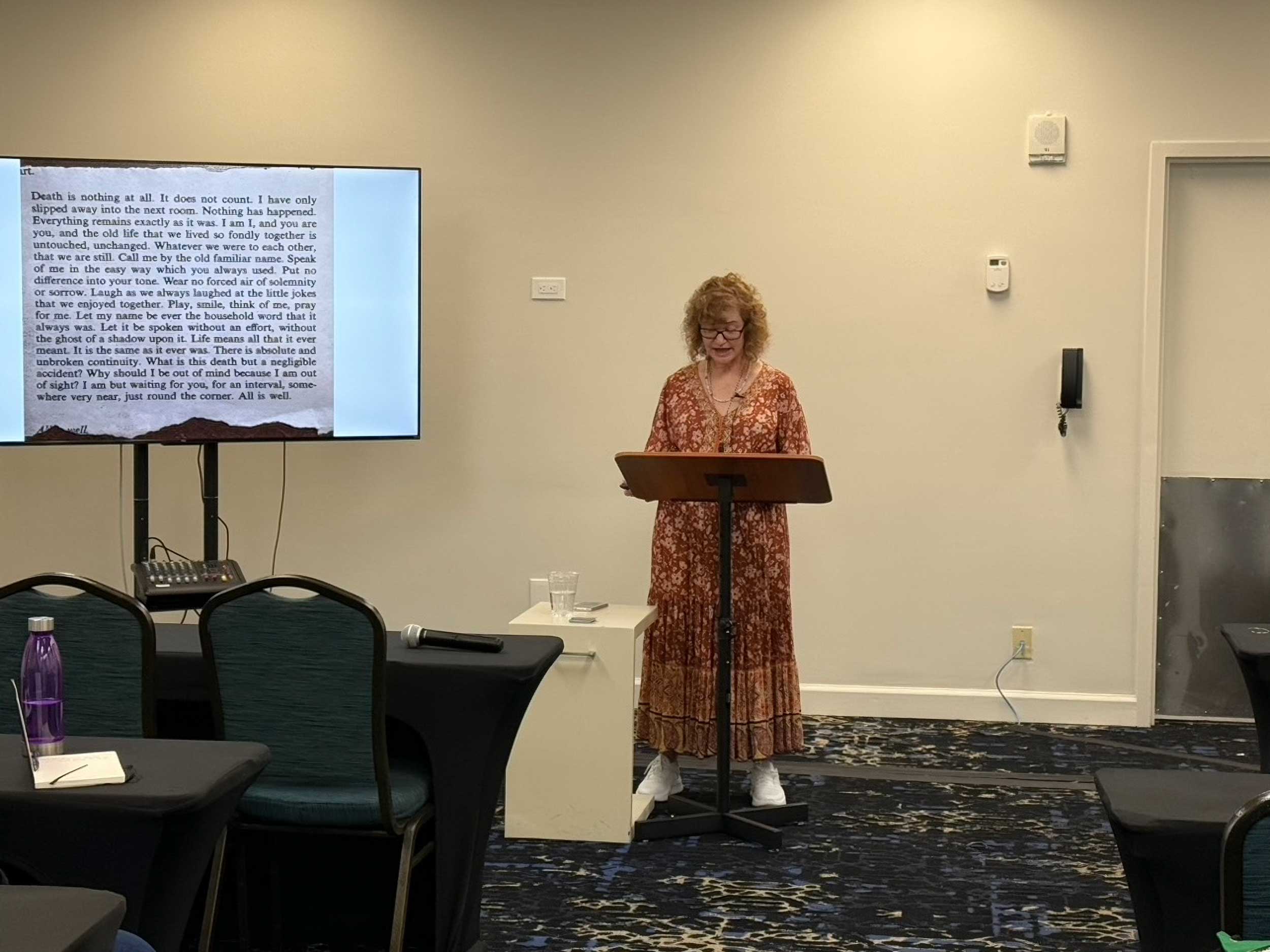 Kim Scheurer speaks at StaarCon 5.