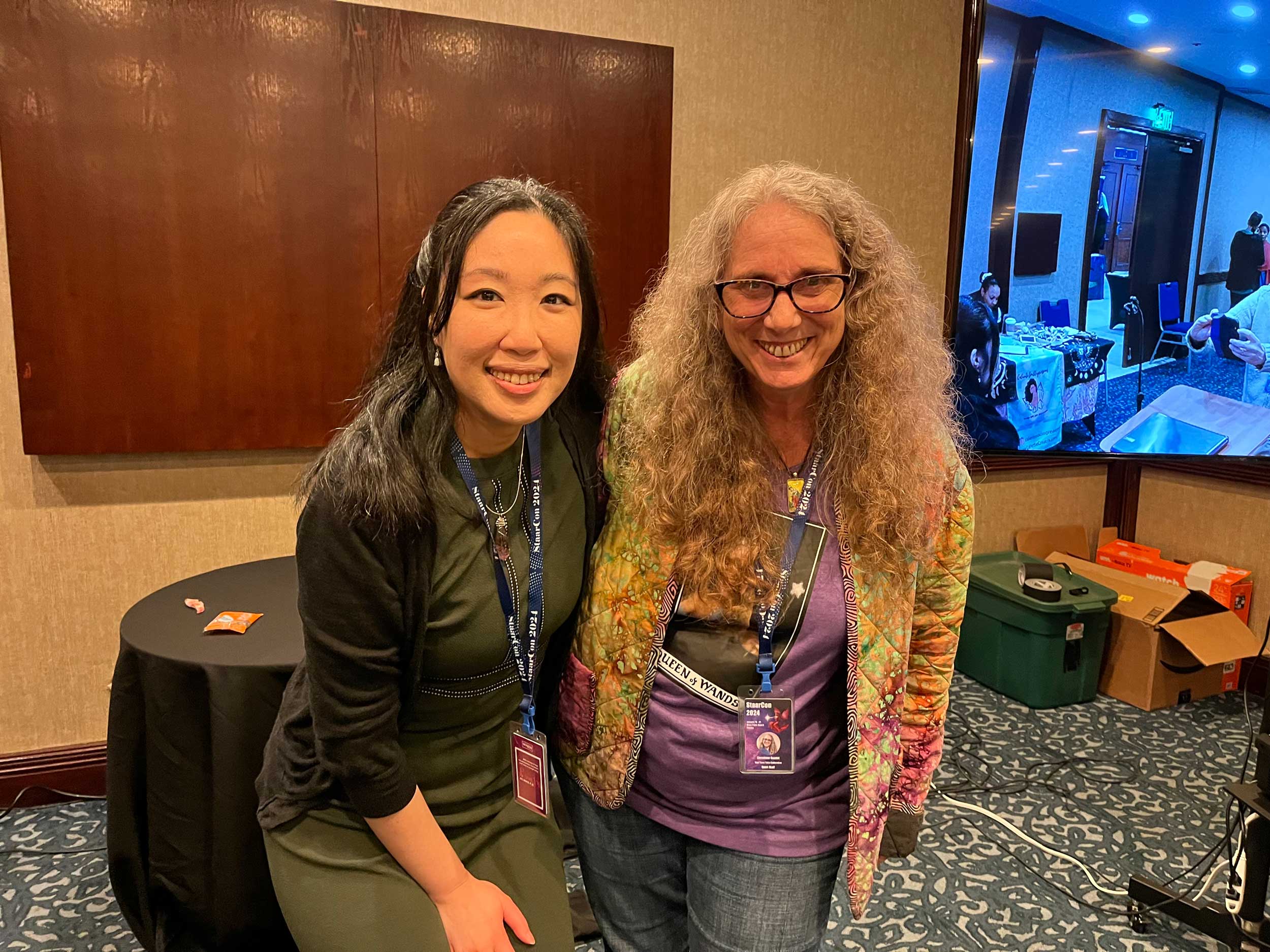 Christiana Gaudet and Benebell Wen at StaarCon 2023.