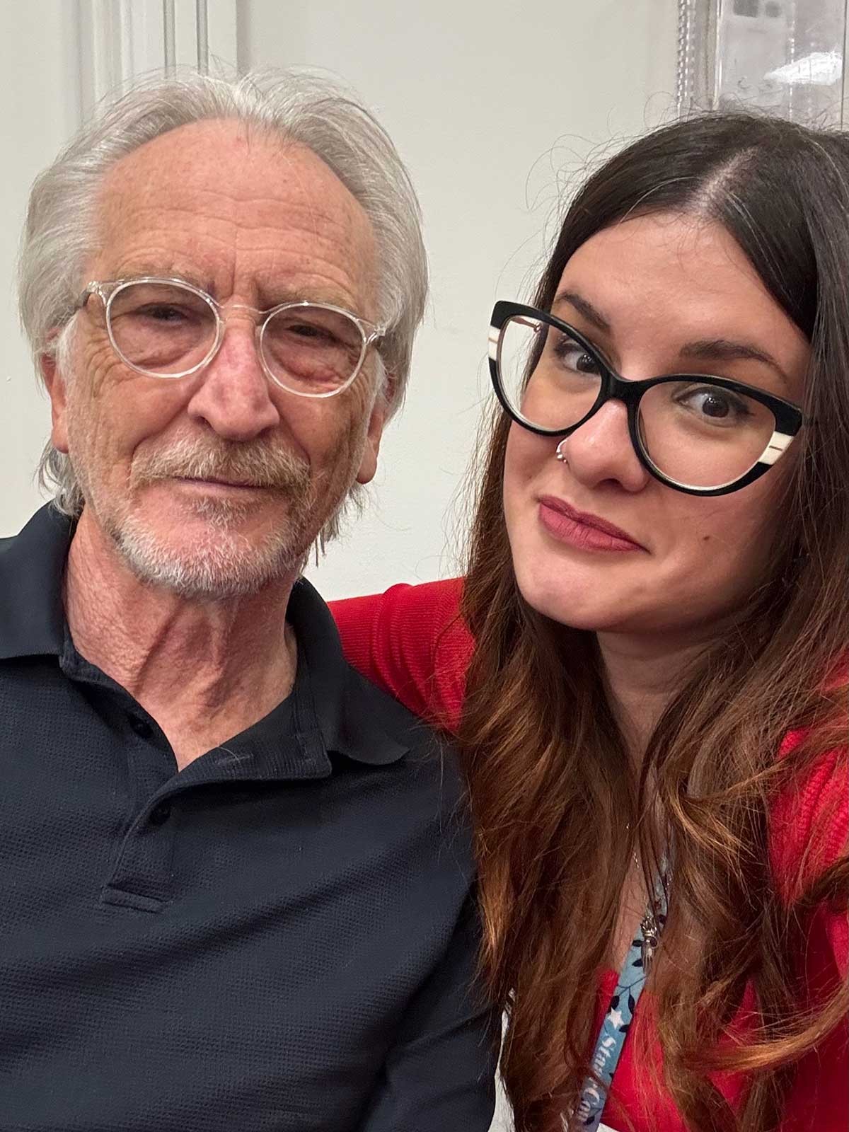 Ciro Marchetti and Maria Alviz Hernando pose at StaarCon.