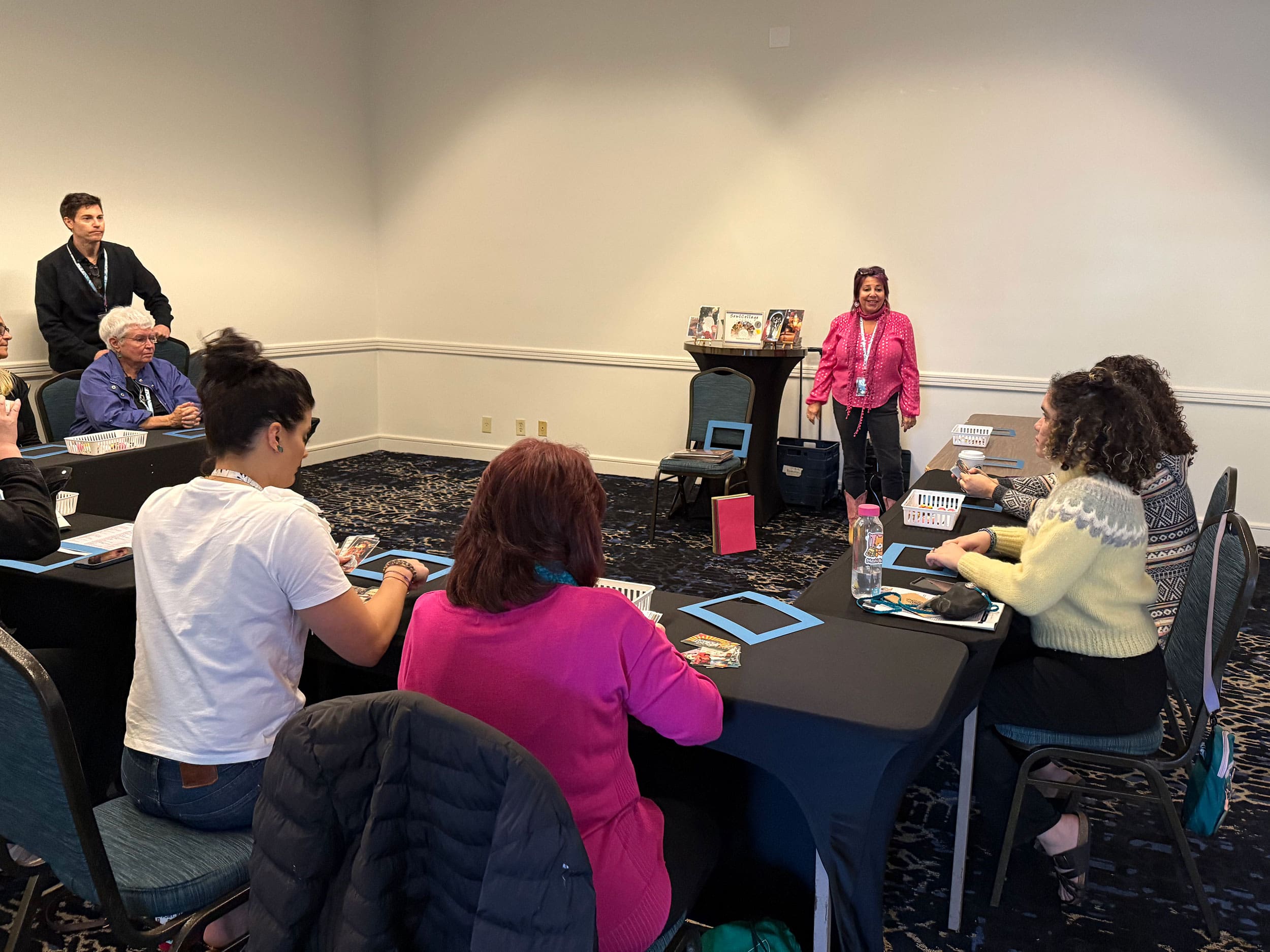 Elise Crohn's collage class at StaarCon 5.