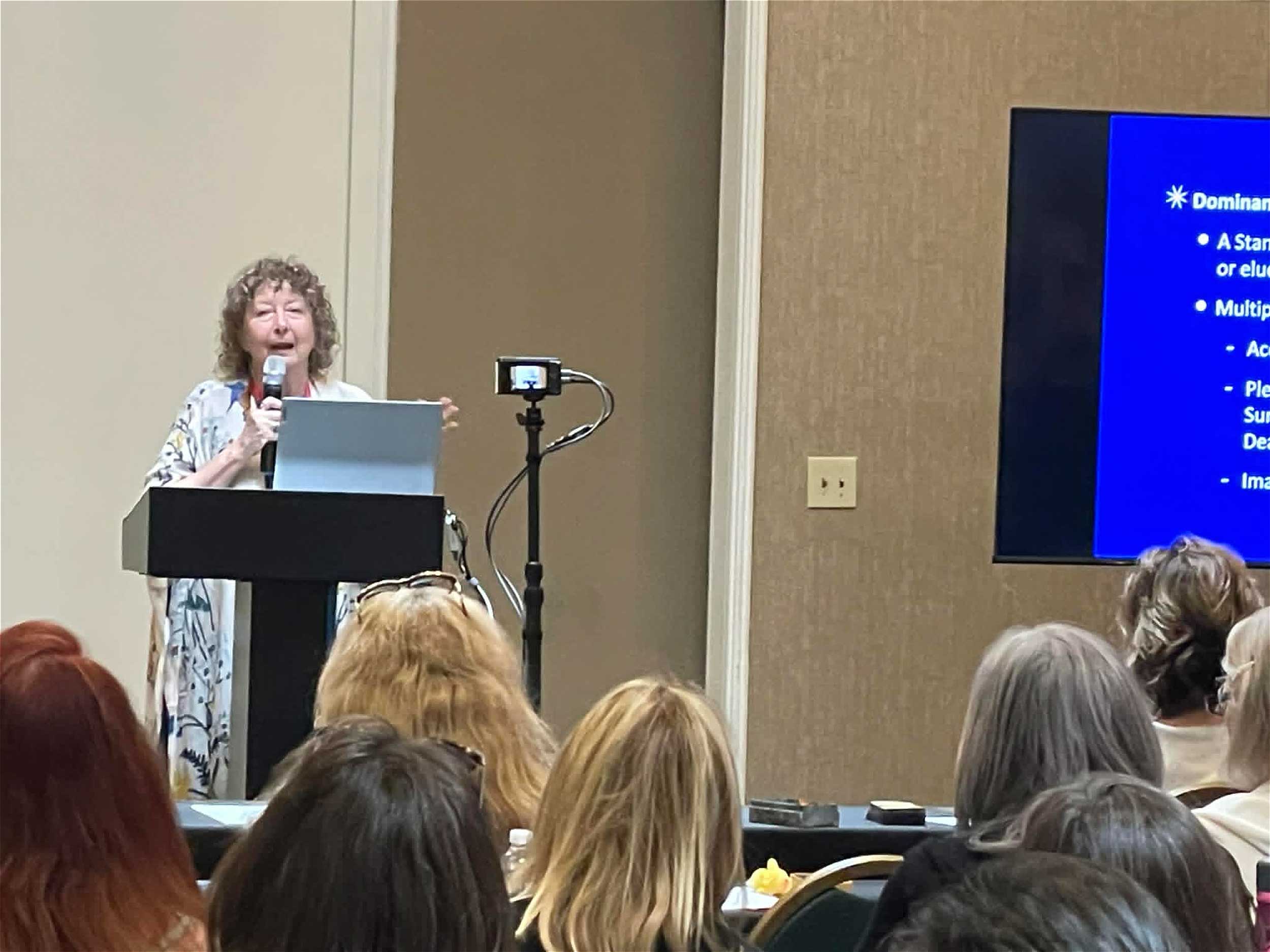 Mary K Greer at StaarCon 2023.