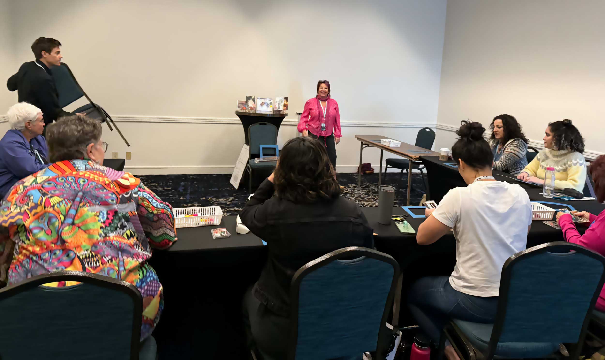 Collage Class taught by Elise Crohn at StaarCon 6.