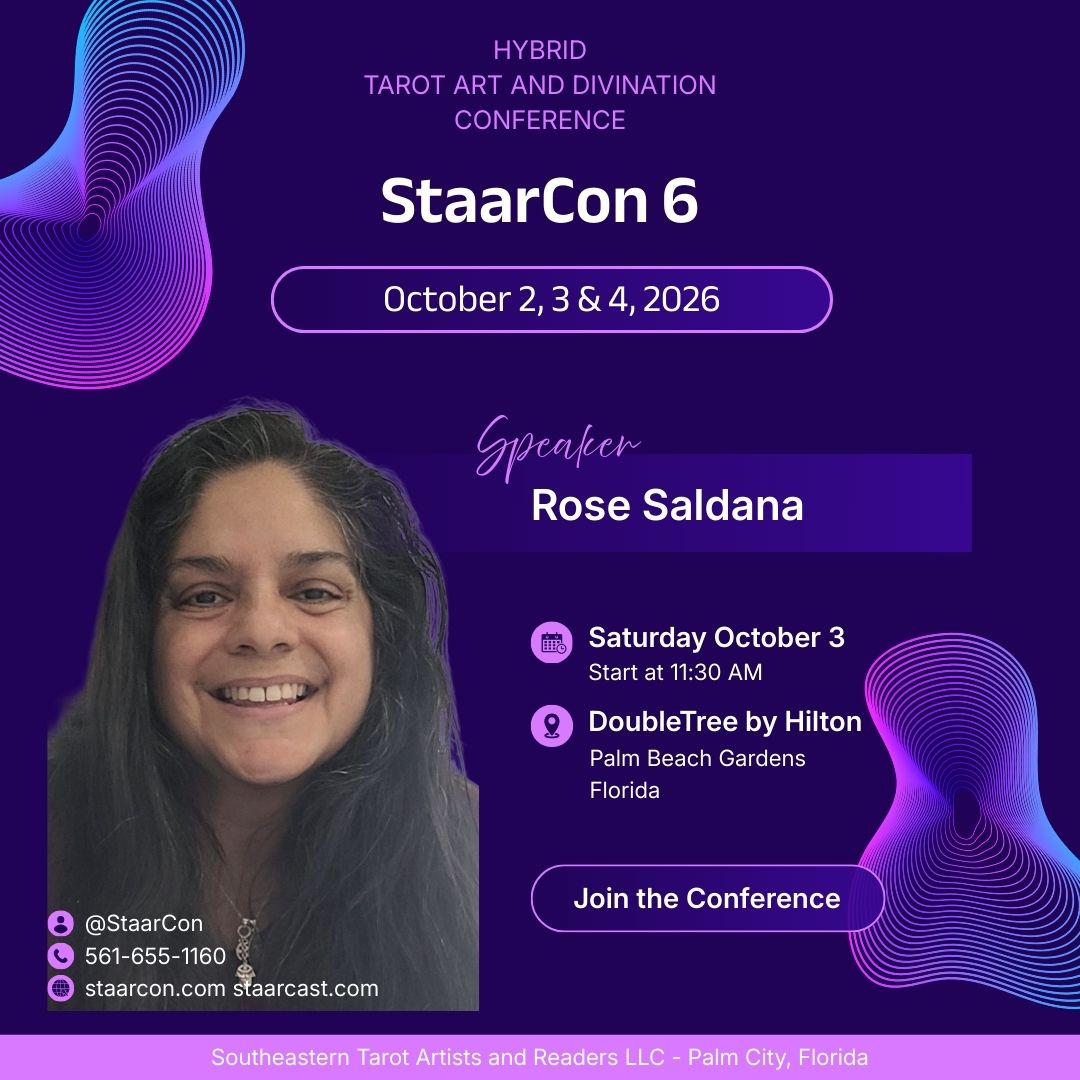 StaarCon 6 Presenter Rose Saldana Square Facebook Post asset.