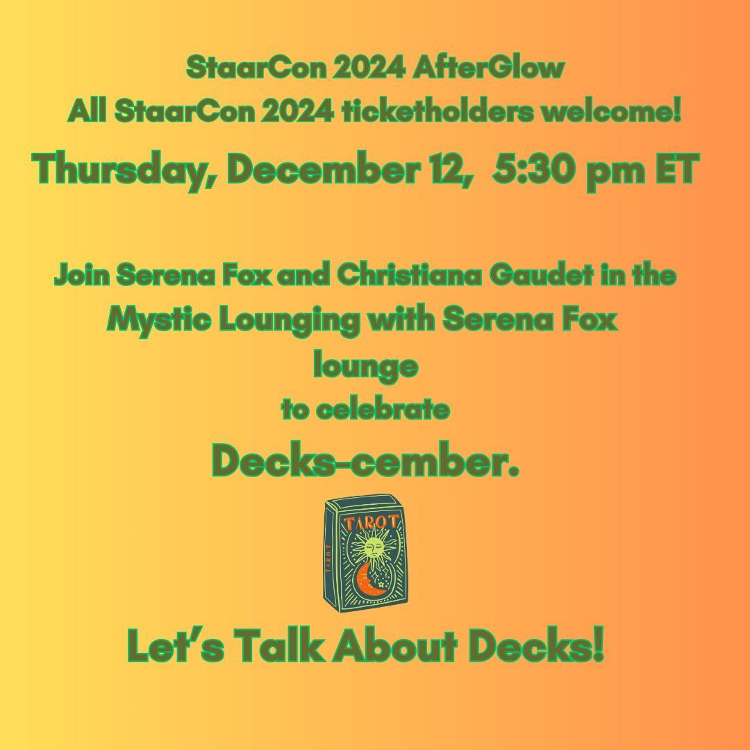 StaarCon 2024 AfterGlow lounge events for November.