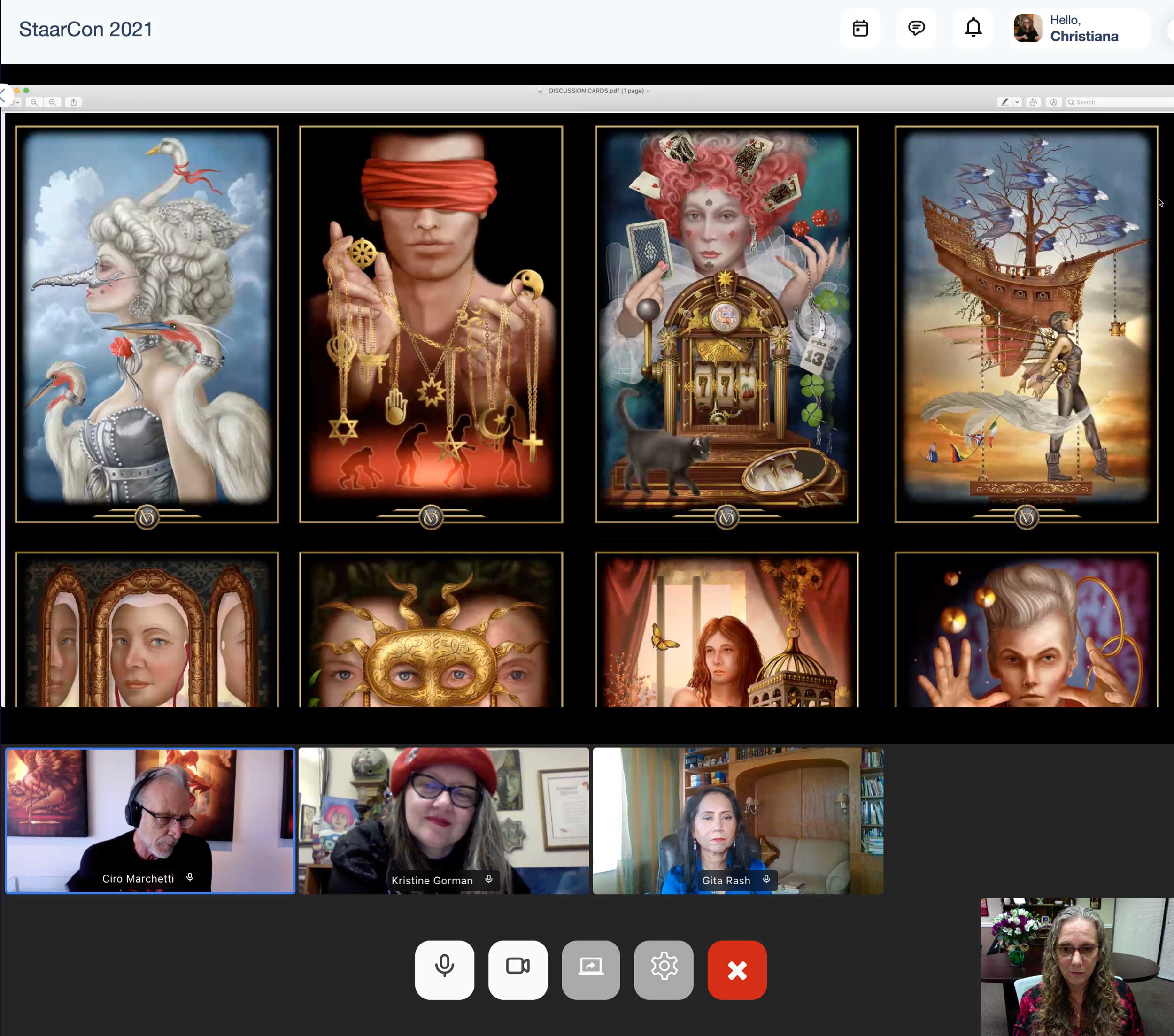 Art and Artist Breakfast with Ciro Marchetti, Kristine Gorman and Gita Rash, StaarCon 2021.