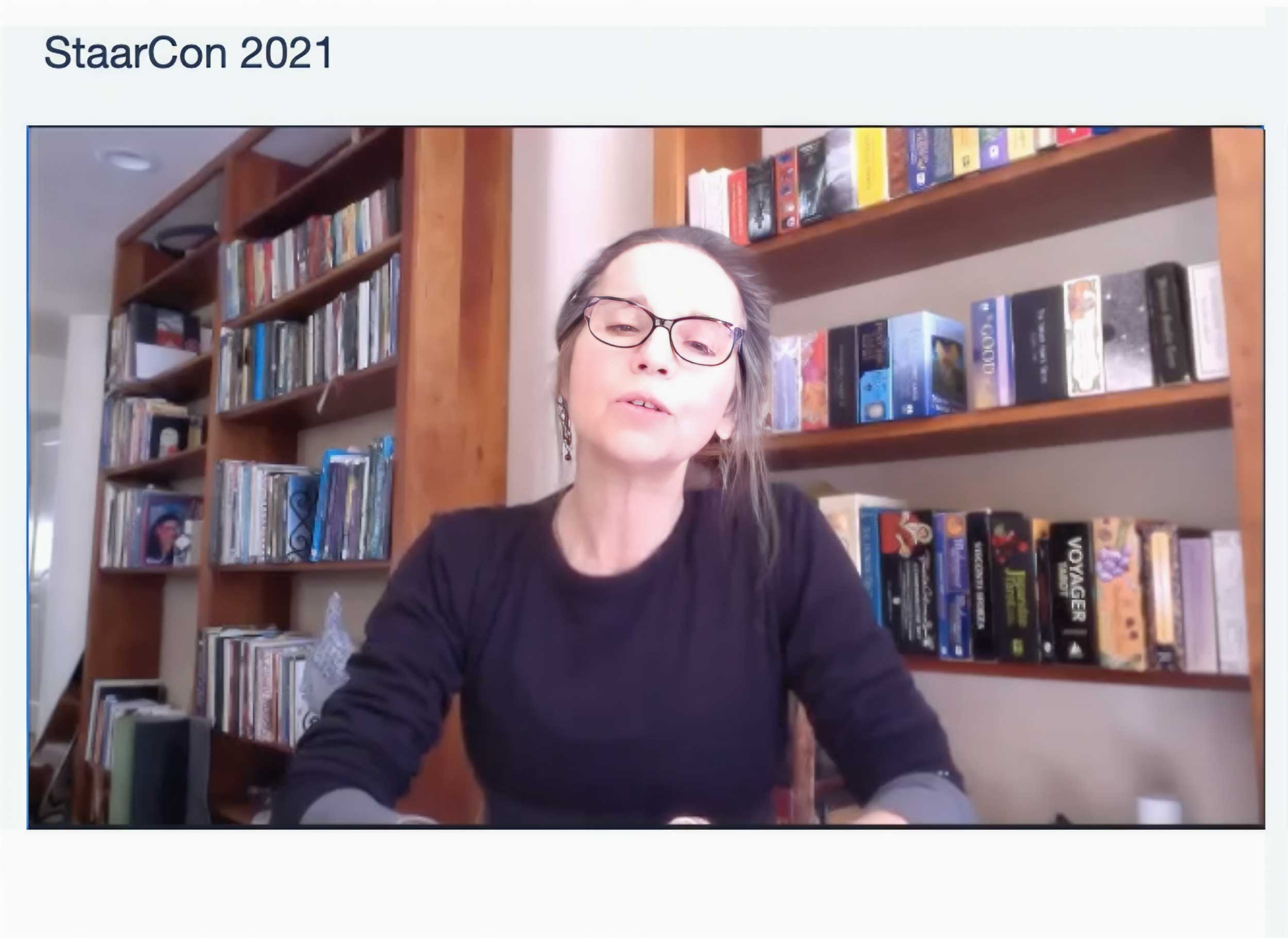 Serena Fox presenting online at StaarCon 2021.