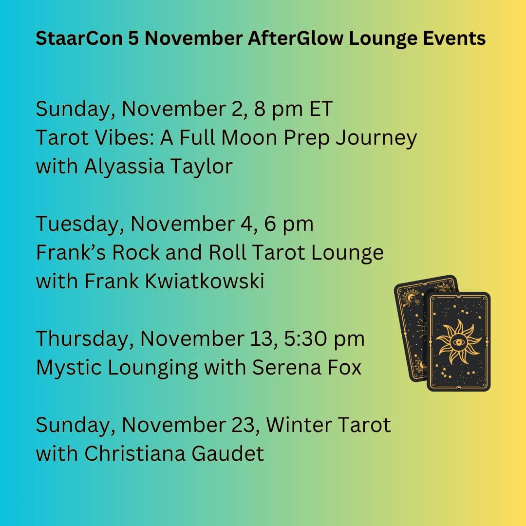 AfterGlow events for November 2025