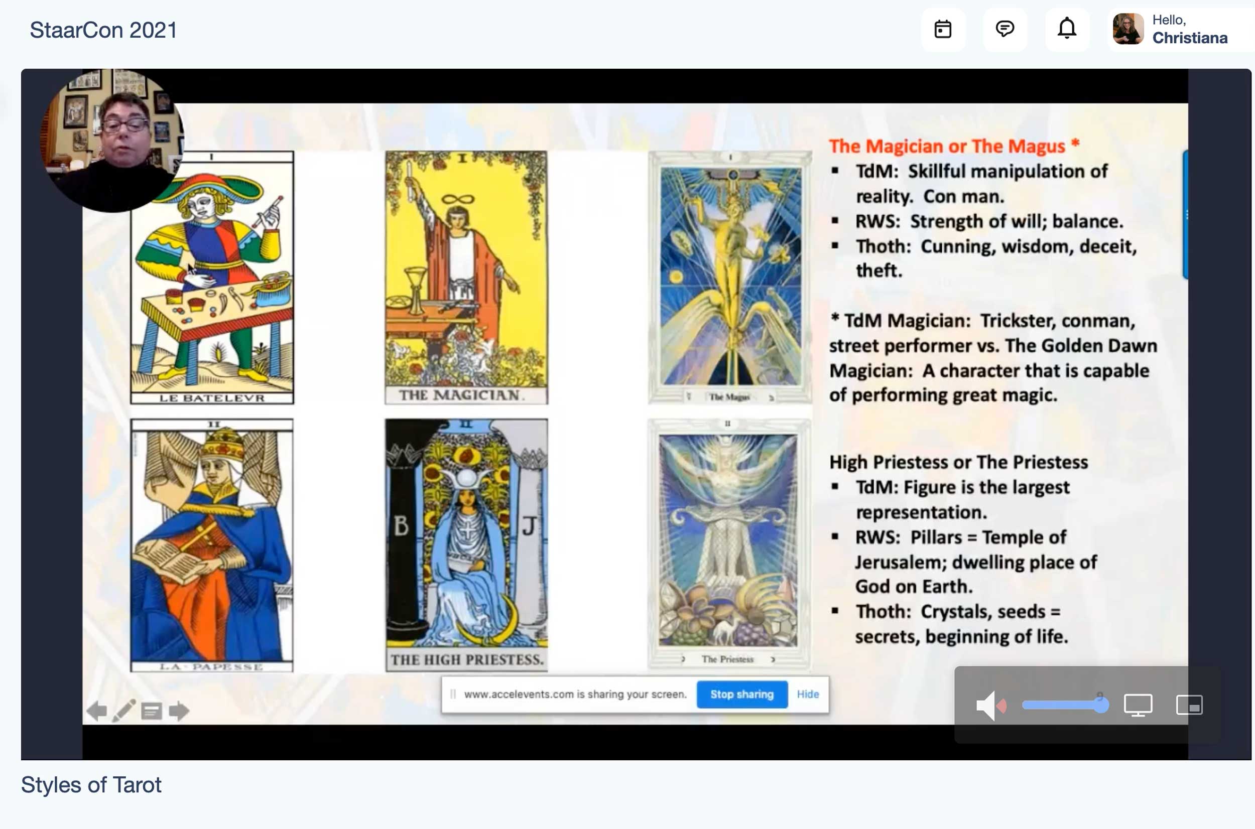 Beverly Frable presenting at StaarCon 2021.