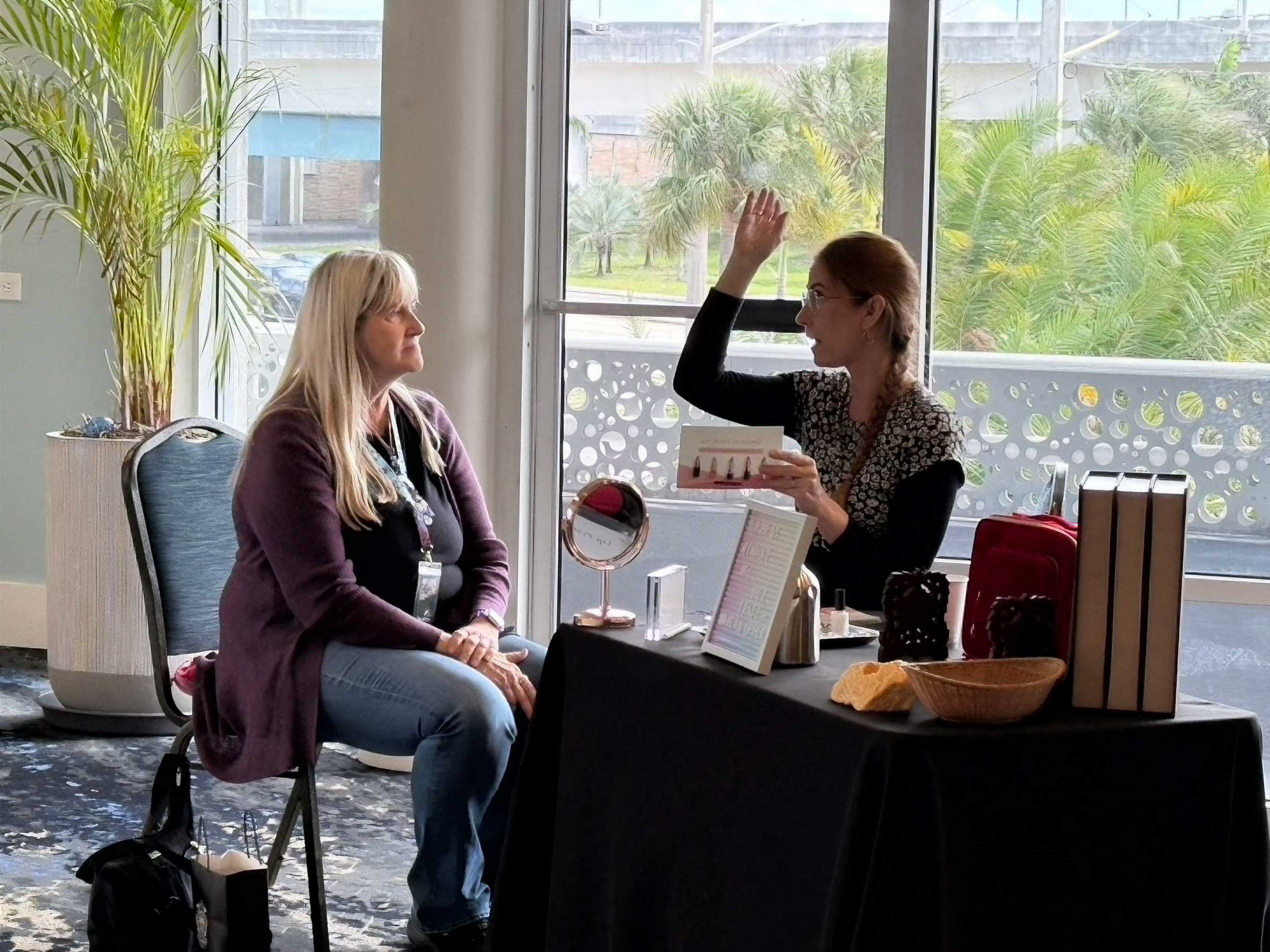 Amy Forman reading for Mary Ellen Collins at StaarCon 5.