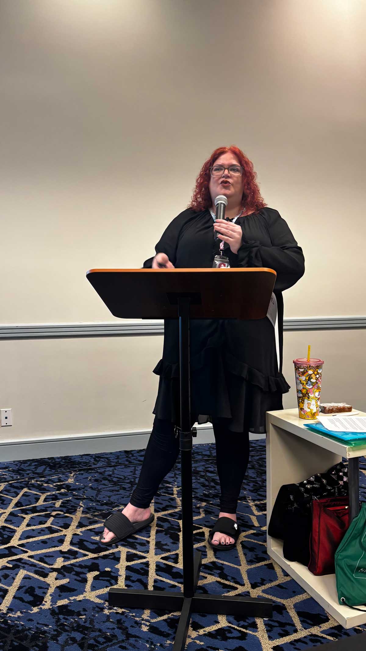 Marion Kirk presenting at StaarCon 5.