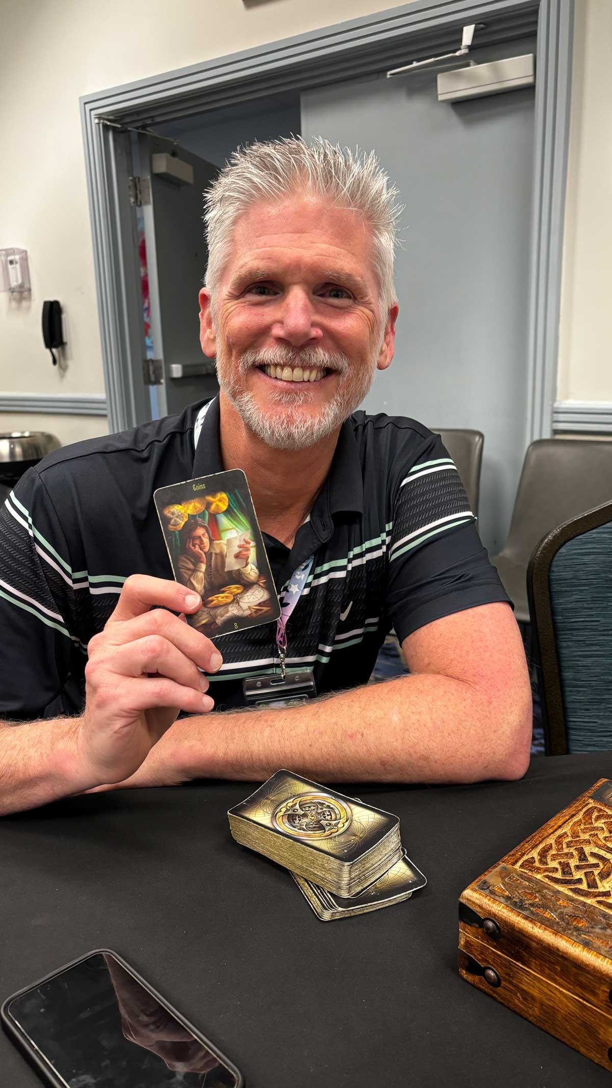 Mitchell Osborn pulls a card at StaarCon 5.